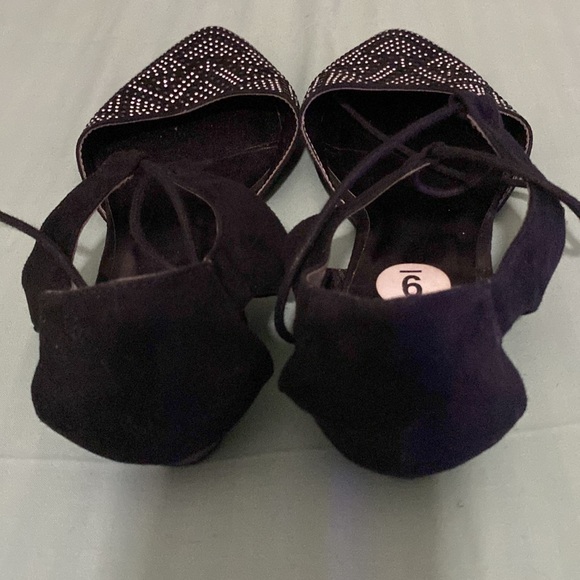 Rampage Flats with ankle straps and studded front - Picture 3 of 10